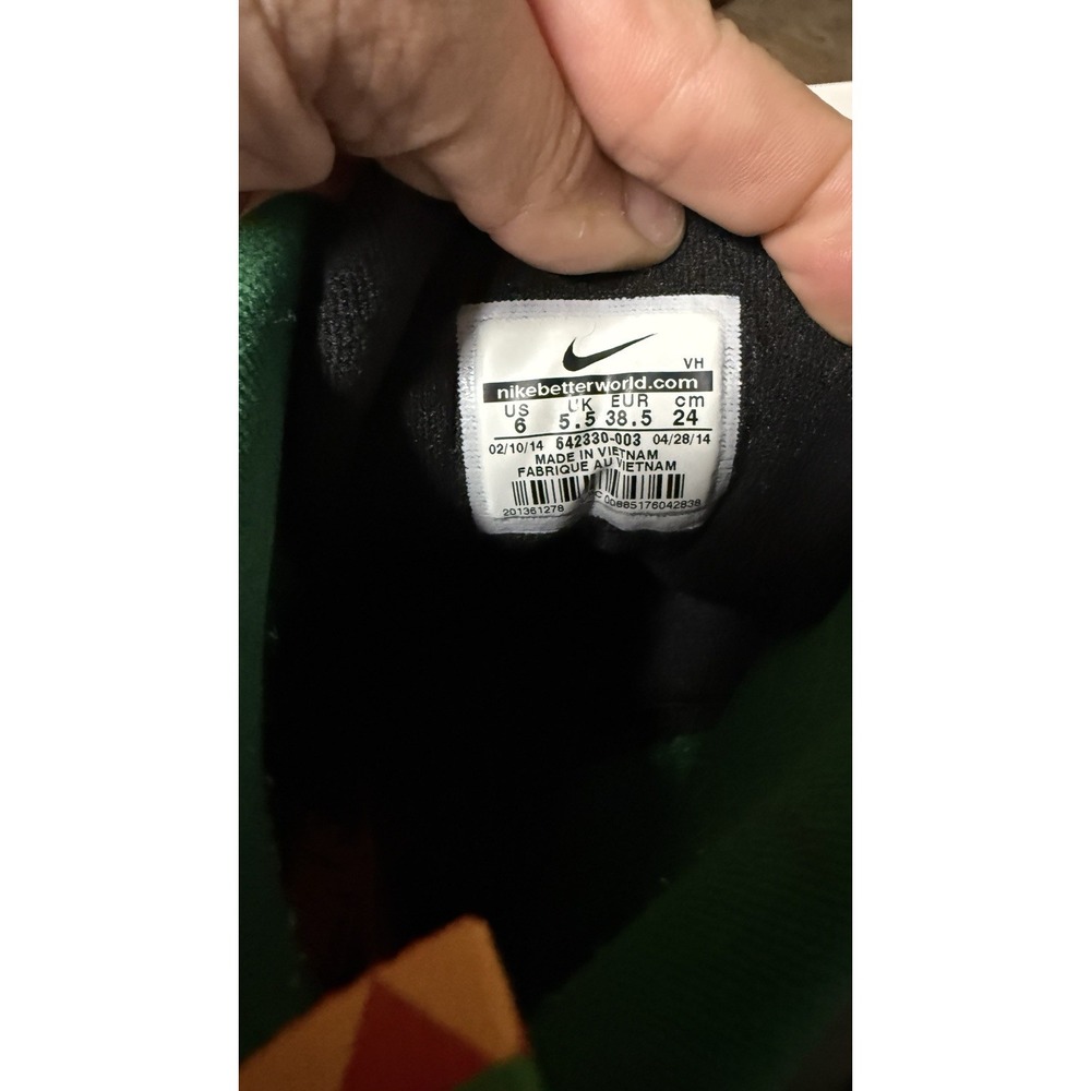 2014 Nike Air Raid "Peace" Black/Dark Grey/Pine Green Shoes 642330-003 Sz 6 Mens - Picture 3 of 9